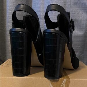 SHEIN Black Heeled Boots for Women